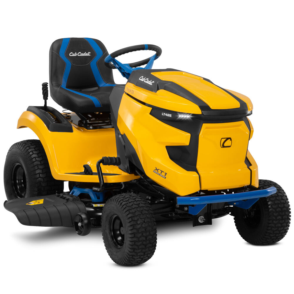Yellow riding mower best sale