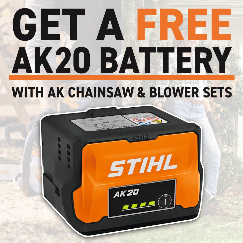 GET A FREE STIHL AK 20 BATTERY