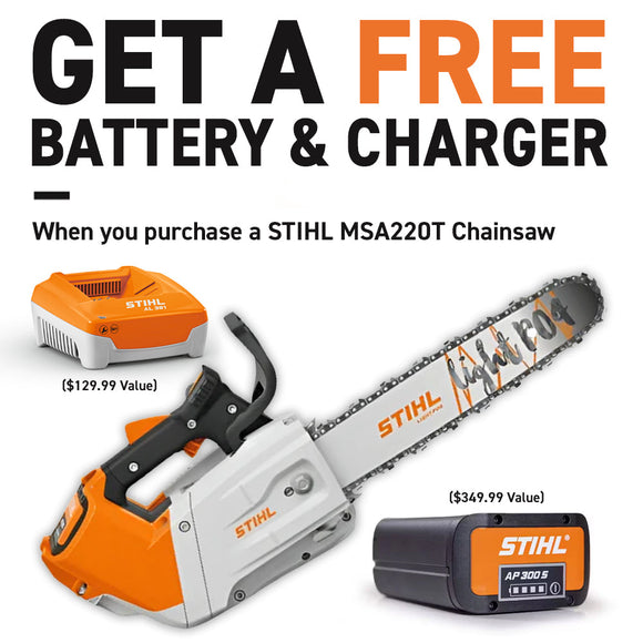 GET A FREE STIHL BATTERY & CHARGER
