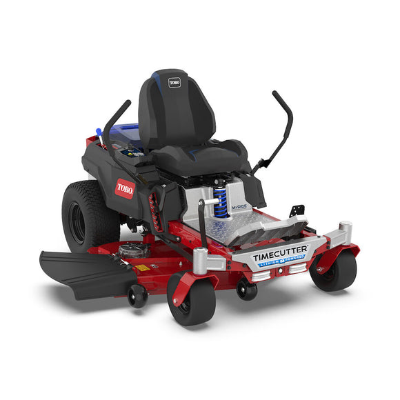 Toro 60V MAX* 54" TimeCutter® MyRIDE® Zero Turn Mower with (5) 10.0Ah & (1) 4.0Ah Batteries and Charger (75851) | ARNS Equipment in Calgary & Online Across Canada