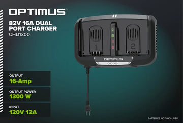 Greenworks OptimusCORE 82V Fast 16A Dual Port Charger | CHD1300 - 0