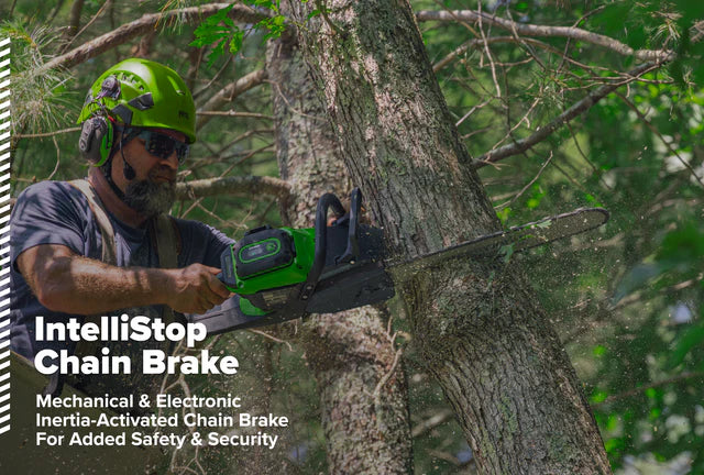 Greenworks 82V OPTIMUS 3.0 kW 18" Chainsaw Kit with CORE400 Battery & DP Charger (OCS500-C4DP-18)