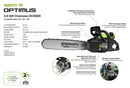 Greenworks 82V OPTIMUS 3.0 kW 18" Chainsaw Kit with CORE400 Battery & DP Charger (OCS500-C4DP-18)-6