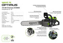 Greenworks OPTIMUS 82V 3.6kw 20" Chainsaw Kit with CORE400 Battery & DP Charger (OCS600-C4DP-20)-5