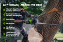 Greenworks OPTIMUS 82V 5.0kw 24" HOG Chainsaw Kit with CORE530 Battery & DP Charger (OCS800-C5DP-24)-5