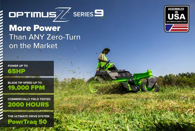 Greenworks OptimusZ Series 9 52" Stand-on ZTR - 24 kWh | OS952