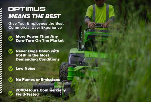 Greenworks OptimusZ Series 9 52" Stand-on ZTR - 24 kWh | OS952