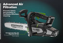 Greenworks OPTIMUS 48V 12" Top-Handle Chainsaw Powerhead, 48V 4 Ah Battery, 5A Charger (OTS350-T4SC-12)-4