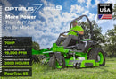Greenworks OptimusZ Series 9 72" (Side Discharge) Ride-on ZTR - 36 kWh | OZ972-2