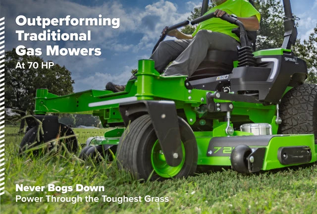 Greenworks OptimusZ Series 9 72" (Side Discharge) Ride-on ZTR - 36 kWh | OZ972