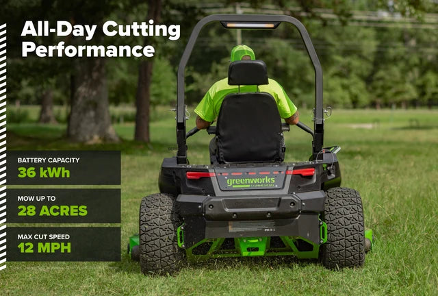 Greenworks OptimusZ Series 9 72" (Rear Discharge) Ride-on ZTR - 36 kWh | OZ972R
