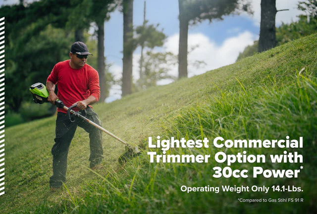 Greenworks Optimus 82V Top mounted 1.3kW String Trimmer Kit (ST131CB)