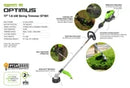 Greenworks OPTIMUS 82V 1.6 kW String Trimmer With (1) 4 Ah Battery and Dual Port Charger | ST161C-3