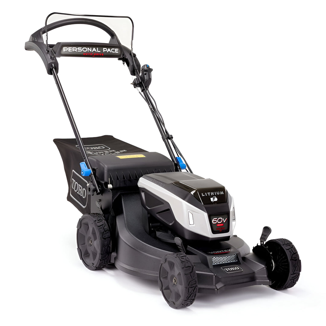 Toro 60V Max* 21" Super Recycler® w/ Personal Pace® & SmartStow® Walk Behind Lawn Mower w/ 7.5Ah Battery (21568)