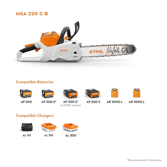 STIHL® MSA 220 Battery Chainsaw