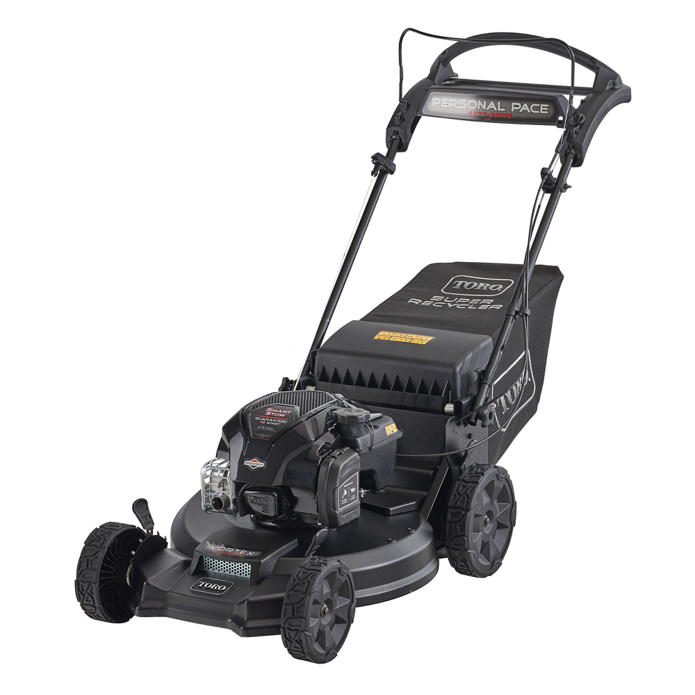Toro® 21" Super Recycler® w/ Personal Pace® & SmartStow® Gas Walk Behind Lawn Mower | Arns Equipment Calgary