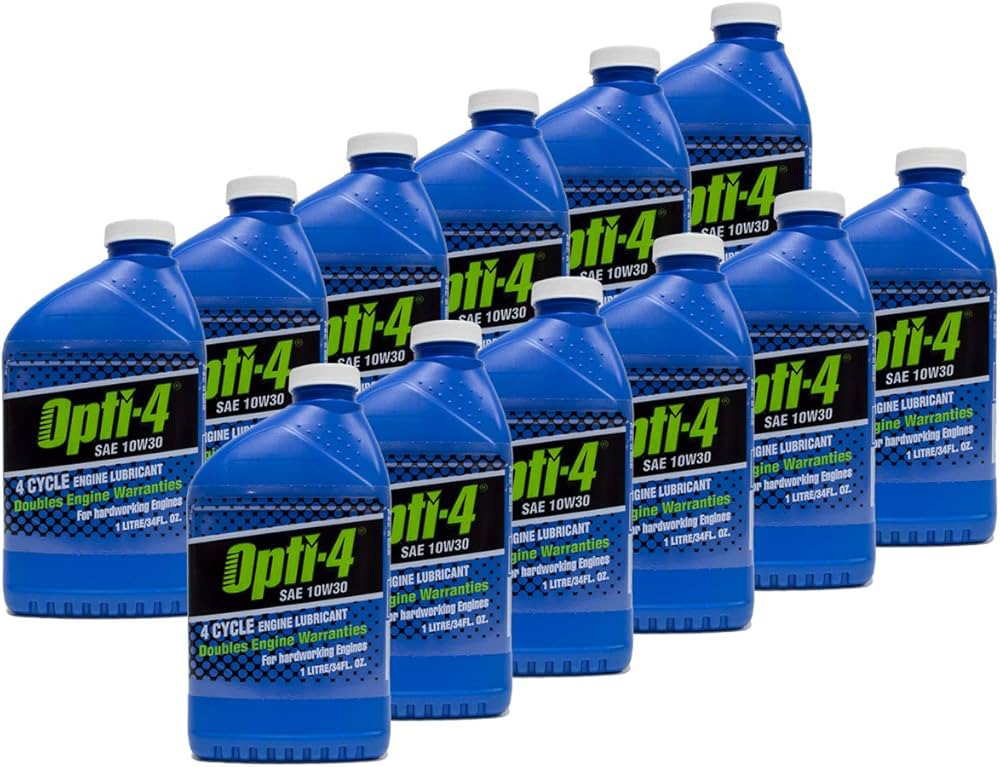 Opti-4 4-Cycle Engine Oil Lubricant SAE 10W30 34oz - 12 Pack