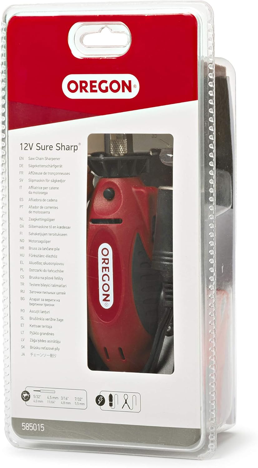 Oregon® 12V Sure Sharp Electric Chainsaw Chain Grinder/Sharpener, Chain Saw Maintenance Sharpening Tool (585015)