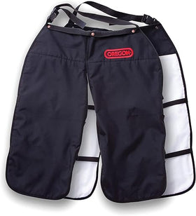 Oregon® Protective Chainsaw Chaps, Black, 8 layers of breathable warp knit chainsaw protection, One Size Fits All 563979