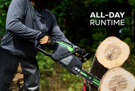 Greenworks 82V 16" 2.4kW Chainsaw with 4Ah Battery and Dual Port Charger (82CS24-4DP) - 0