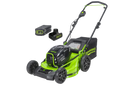 Greenworks 82V 21" Brushless Push Mower with 5Ah Battery and Dual Port Charger (82LM21-5DP)-1