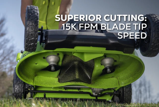 Greenworks 82V 25" Self Propelled Mower with 8Ah Battery and Dual Port Charger (82LM25S-8DP)