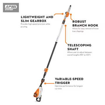 STIHL HTA 160 10 in. Battery Pole Pruner | ARNS Equipment in Calgary & Online Across Canada
