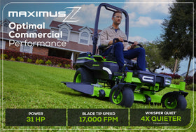 Greenworks 82V 60" Maximus Zero-Turn Mower Kit (MZ608) - 0