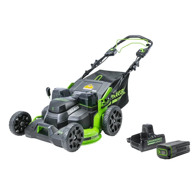 Greenworks 82V 25" Self Propelled Mower with 8Ah Battery and Dual Port Charger (82LM25S-8DP)