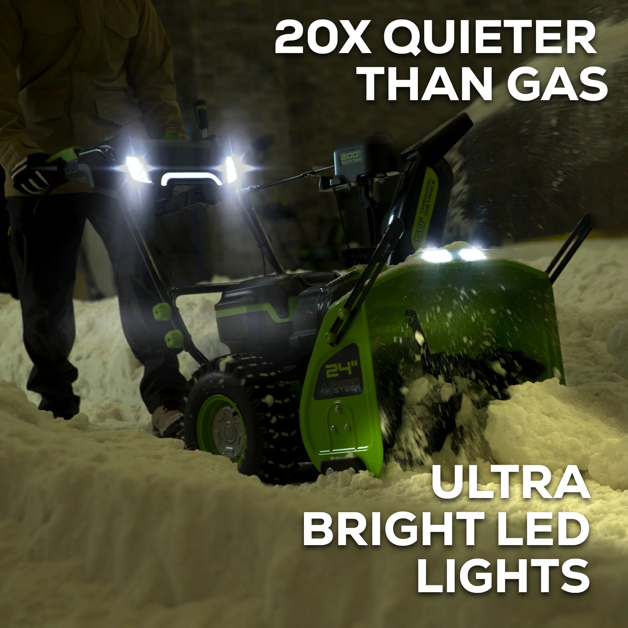 Greenworks 82V Dual Stage Snow Thrower with (3) 6Ah Batteries and