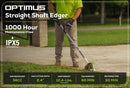 Greenworks OPTIMUS 82V Straight Shaft Edger with CORE400 Batteries and Dual Port Charger | ES161-C4DP-2