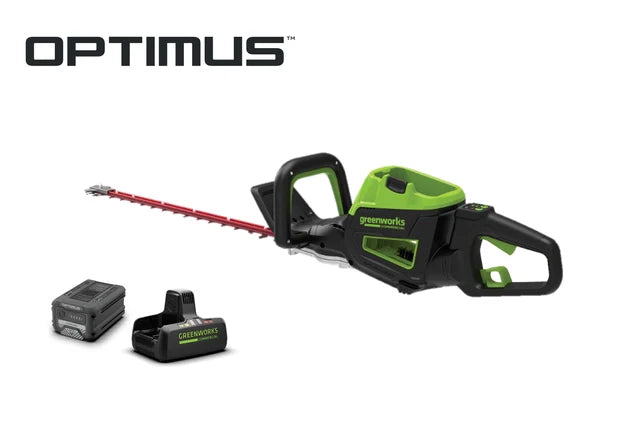 Greenworks Optimus 82V 24" Hedge Trimmer with Core300 Battery and Dual-Port Charger | HT241-C3DP