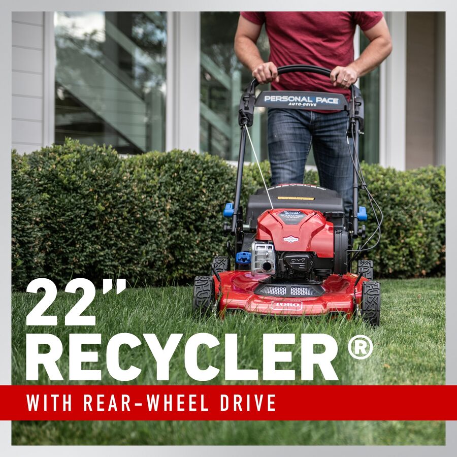 Toro® 22" Recycler® Electric Start w/Personal Pace® Gas Walk Behind Lawn Mower | Arns Equipment Calgary