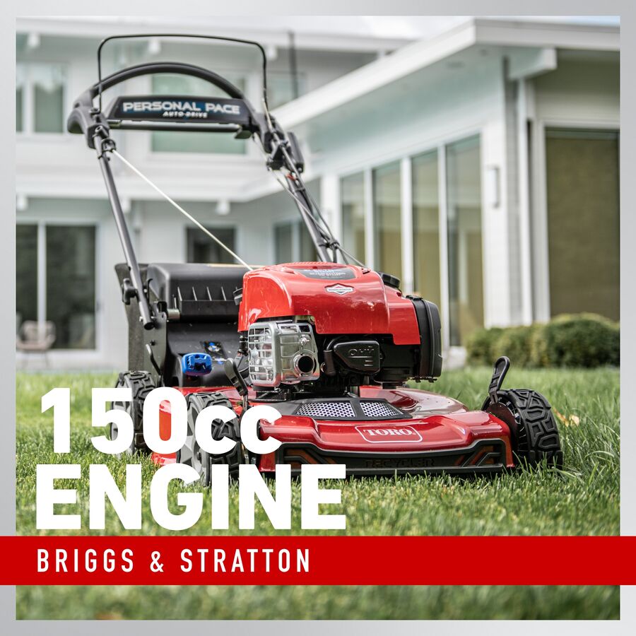 Toro® 22" Recycler® Electric Start w/Personal Pace® Gas Walk Behind Lawn Mower | Arns Equipment Calgary