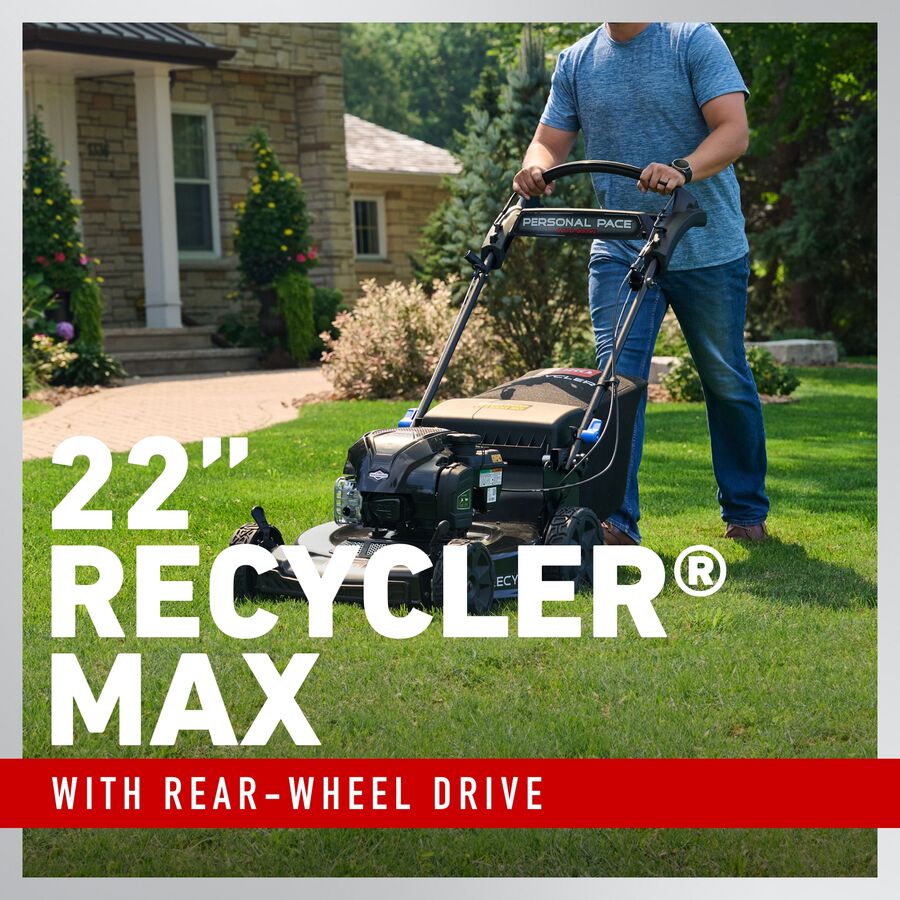 Toro® 22in Recycler® Max Gas Lawn Mower | Personal Pace® SmartStow® with Spin-Stop™
