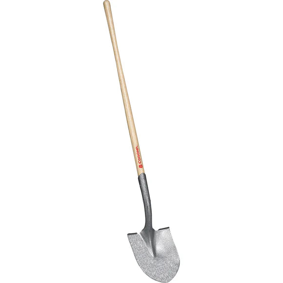 Round Point Shovel, 14-Gauge, 48 in. Wood Handle