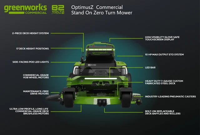 Greenworks OptimusZ 60” 24kWh Stand-On Zero-Turn Mower | CZ60S24X