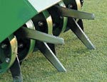 Bannerman® 18" Air-Ject Aerator BA-4 w/ Slitter Slicer Tines (BA-4-SS-H) - 0