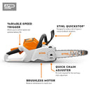 Stihl MSA 160 C-B Battery Chainsaw | ARNS Equipment in Calgary & Online Across Canada