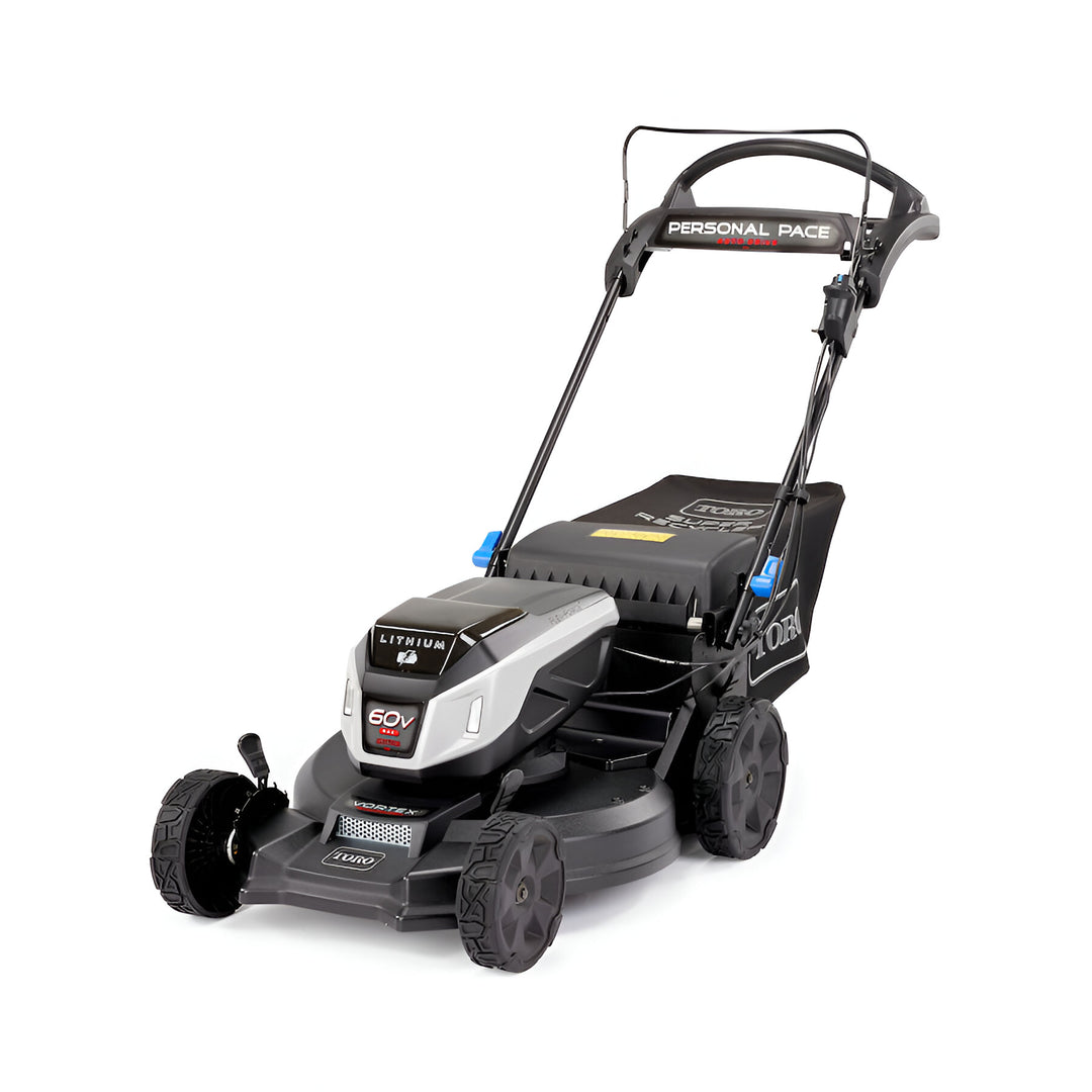 Toro 60V Max* 21" Super Recycler® w/ Personal Pace® & SmartStow® Walk Behind Lawn Mower w/ 7.5Ah Battery (21568)