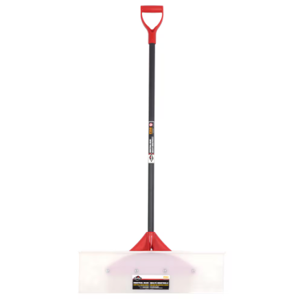 Garant® PRO 30-Inch Durable UHMW Snow Pusher with Fibreglass Handle