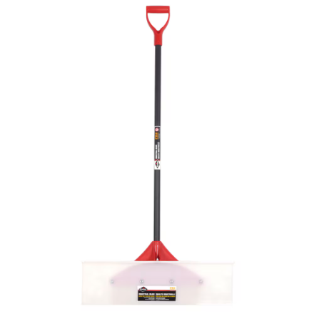 Garant PRO 30-Inch Durable UHMW Snow Pusher with Fibreglass Handle