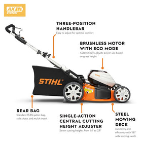 Stihl RMA 460S Walk Behind Mower w/ Battery & Charger