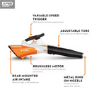 Stihl BGA 200 (Tool Only) | ARNS Equipment in Calgary & Online Across Canada