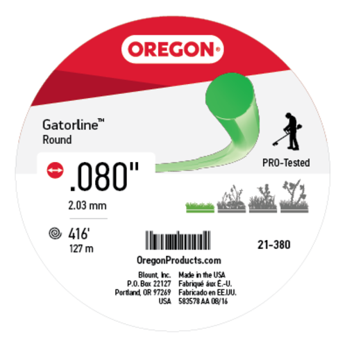 Oregon® 0.080 in. Gatorline Round Trimmer Line, 1 lb. (416 ft.) (21-380)