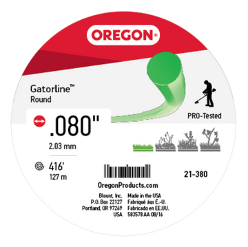 Oregon® 0.080 in. Gatorline Round Trimmer Line, 1 lb. (416 ft.) (21-380)