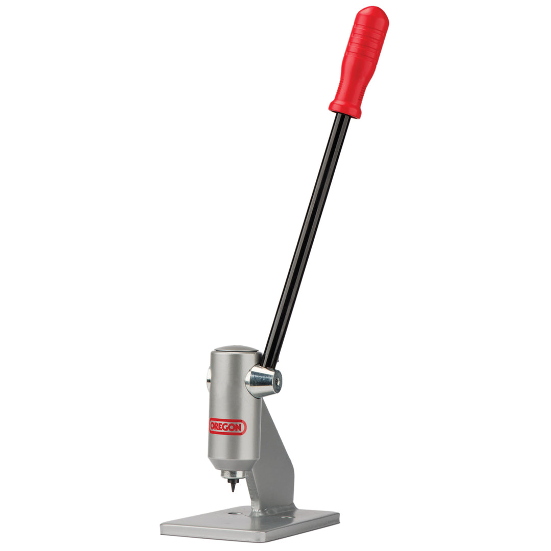 Oregon® Chainsaw Chain Breaker, Bench Model Design, for any 1/4, 3/8 Low Profile, .325, 3/8, .404 Pitch Saw Chain Rivet 24548B