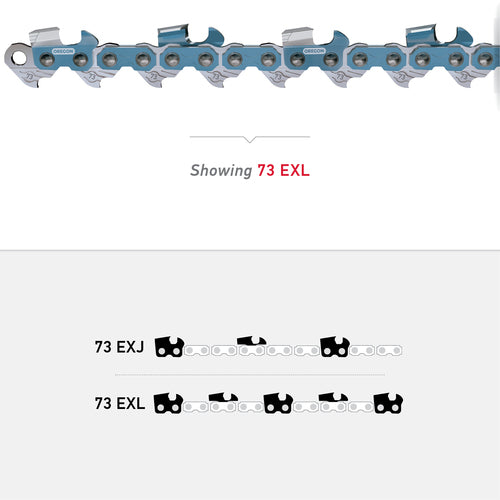 Oregon® 73EXL PowerCut Saw Chain for 24 in. Bar - 84 Drive Links (73EXL084G)