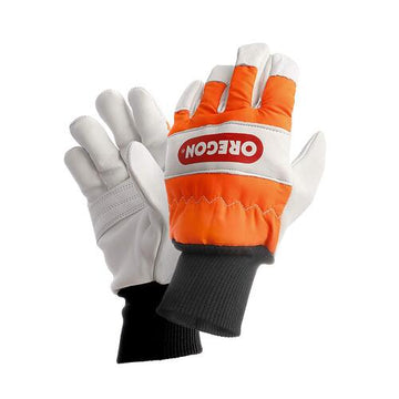 Oregon® Chainsaw Left-Hand Protection Leather Gloves – Extra Large (size 11) (91305XL)