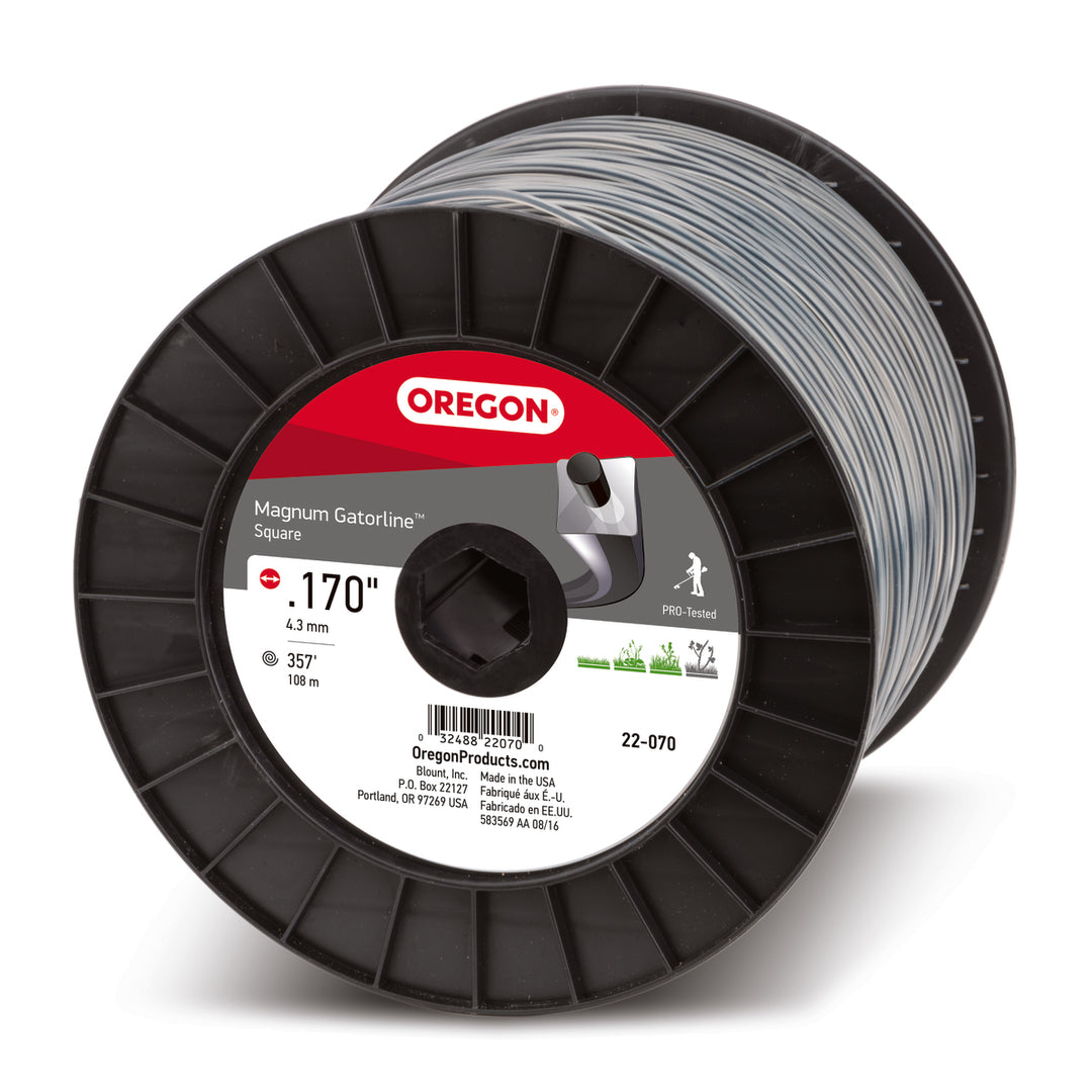Oregon Magnum Gatorline Square Trimmer Line, .170 inch by 354 Foot (22-070)
